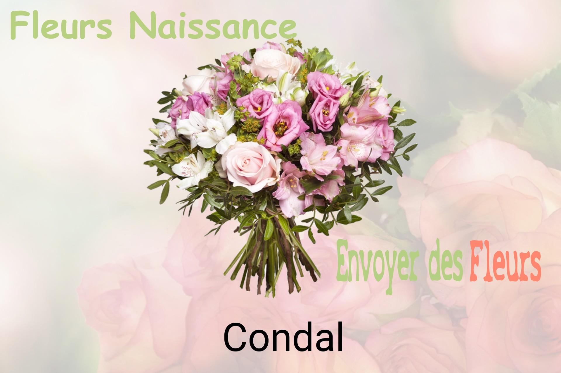 Bouquet de fleurs de naissance livré à Condal